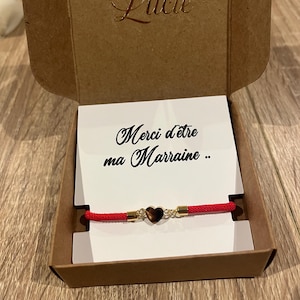 Godmother gift with message and godmother bracelet, gift idea