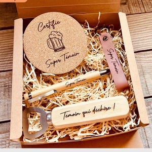 Scatola regalo personalizzata per testimoni con incisione - regalo di nozze - nome del testimone - scatola regalo personalizzata per testimoni - scatola regalo