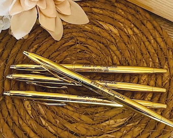 Personalized engraved pen - wedding favor, party favor, personalized gift, bachelorette party gift, birthday gift - engraved metal pens