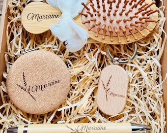 Personalized engraved gift box, gift box for aunt, godmother, mom, grandma or other, Christmas gift, name gift, personalized gift