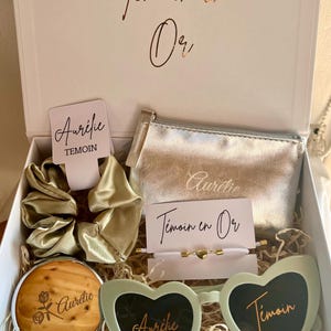 Personalized engraved gift box, gift box, witness request, future bride, witness, bridesmaid, EVJF