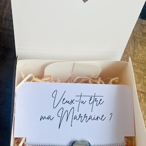 Personalized bracelet engraved godmother - Godmother Bracelet - Birth announcement bracelet gift - Personalized gift request Godmother