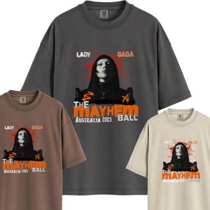 Comfort Lady Gaga Print T Shirt | The Ball Mayhem Music Inspiration Tshirt | Concert Retro Gift Tshirt | Australia