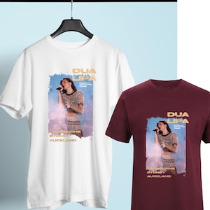 Vintage Lipa T Shirt Australia Print | Retro Grunge Dua Lipa Tour Inspiration Music, Radical Fan Tee | Optimism Concert Gift Tshirt