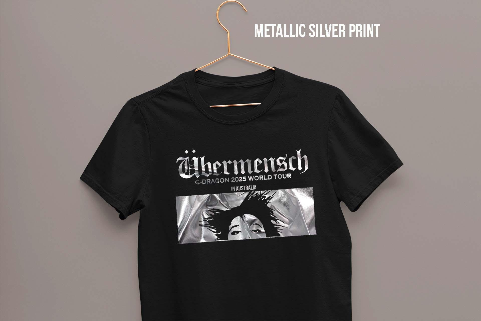 Unique Ubermensch Gdragon T Shirt | Silver Print | G-dragon World 