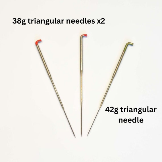 Set of 3 Starter Felting Needles, Needle Felting Needles, Needles for  Felting, Triangular Needle Felting Needles 