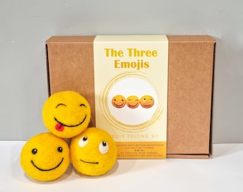 Emoji Needle Felting Kit: Fun Crafts for Beginners