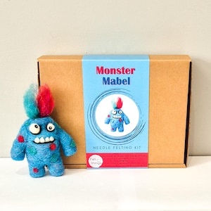 Felting Kit, Monster Mabel, Beginners Needle Felting Kit, Craft Kit, Gift For Kids