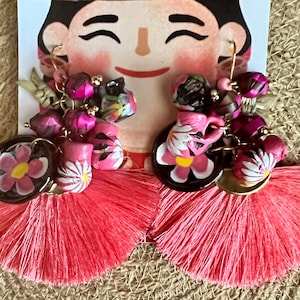 Aretes Abanicos, Aretes Artesanales, Fan Earrings, Joyeria artesanal, Elegant Earrings