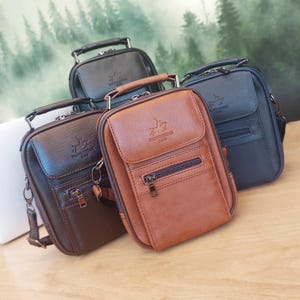 Sac à bandoulière en cuir végétalien pour homme, sac à bandoulière gravé, sac cartable, sac messager, cadeau de sac en cuir végétalien pour petit ami, sac fait main