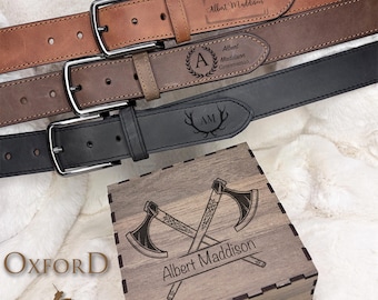 Personalized Man Belt, Engraved Genuine Leather Belts, Husband, Boyfriend Anniversary, Groomsman Gift