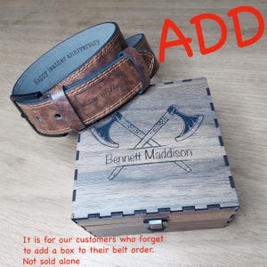 HOUTEN DOOS TOEVOEGEN
