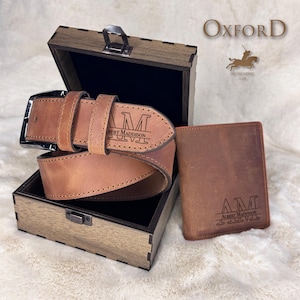 Custom Leather Belt, Boyfriend Anniversary Gift, Personalized Man Belt, Engraved Leather Belt, Wide Leather Belt, Father&#39;s Day Gift Set