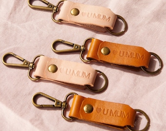 Mum Keychain | Leather Keychain |  Gift for Mum