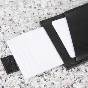 Pull-tab wallet | Minimalist Wallet | Simplistic Wallet | Handcrafted with Australian leather | Personalised Gift