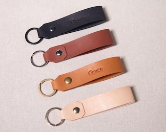Llavero de cuero personalizado: Regalo de llavero personalizado