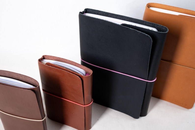 Personalized Leather Journal Cover - A5, Pocket Sizes | Notebooks ...