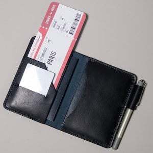 Leather Passport Wallet | Personalised Wallet | Passport Holder | Passport cover with Pen Slot