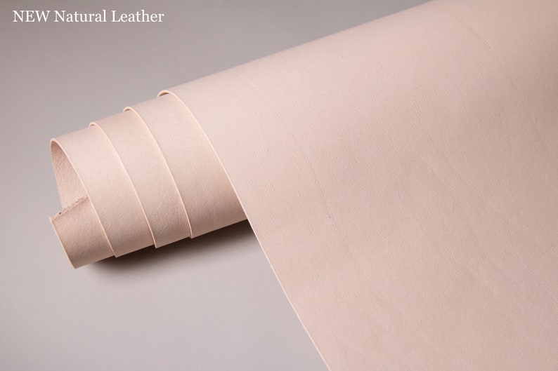 Cartera de 3 bolsillos / Cartera minimalista / Cartera fina / Hecha a mano con cuero australiano / Regalo personalizado Natural
