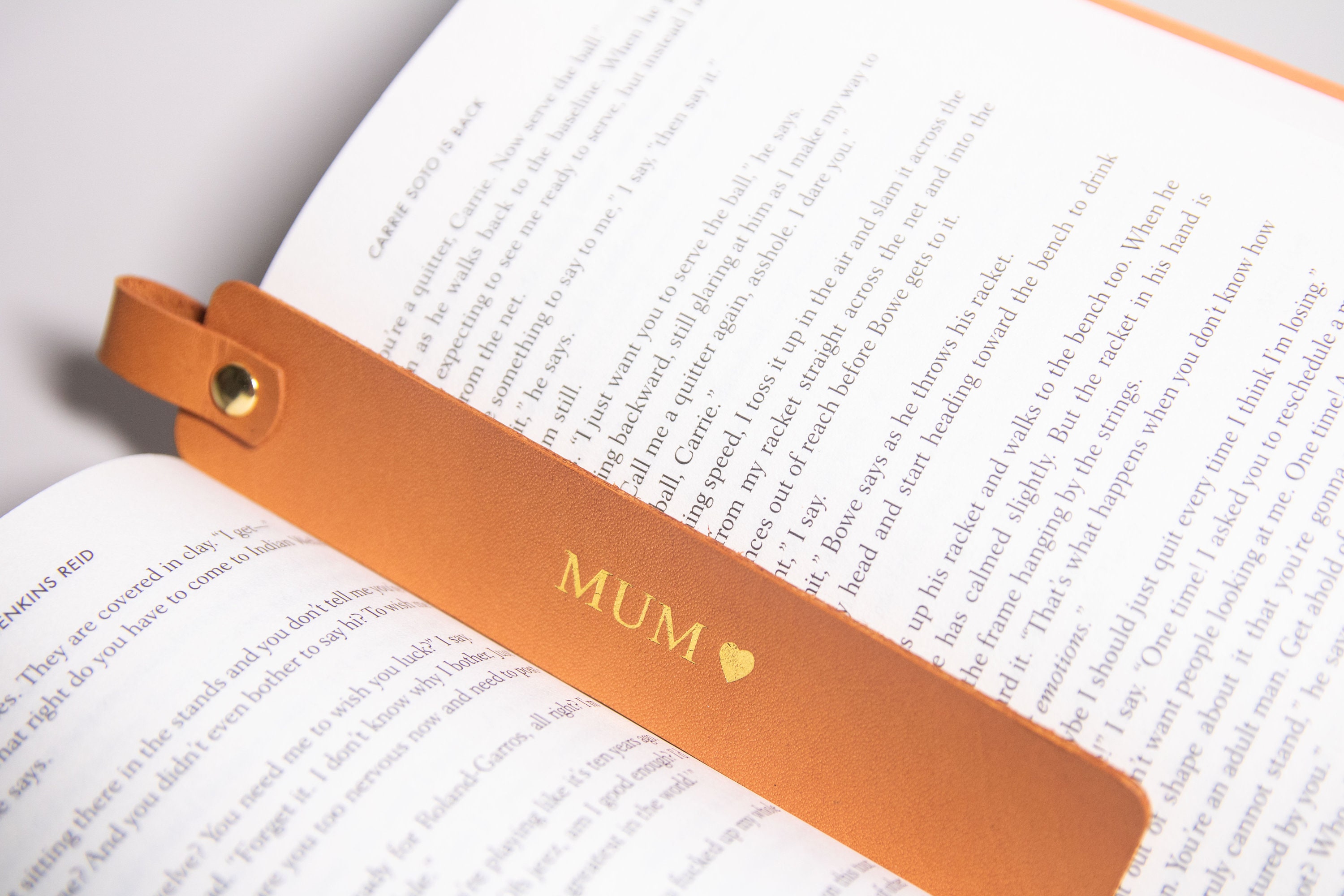 Personalized Leather Bookmark: Custom Initials Gift - Etsy Australia