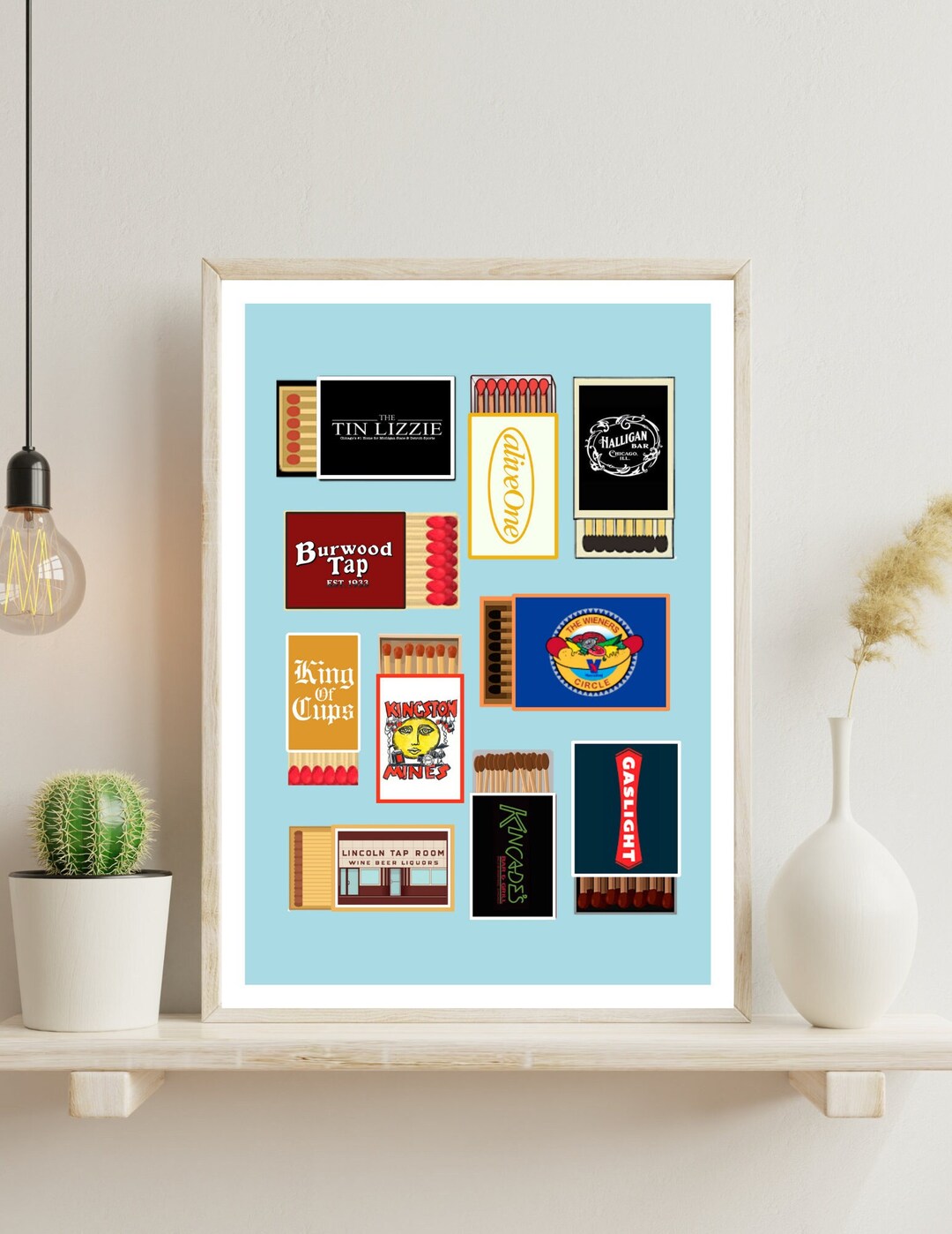 Lincoln Park Chicago Bars Matchbox Poster Etsy Lincoln Park Chicago Bars Matchbox Poster Etsy