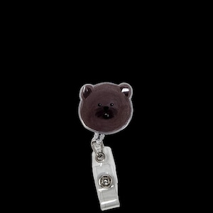 Bear, Cute Animals Badge Reel, titular de la tarjeta para médicos, enfermeras, dentista, higienista dental, asistente dental