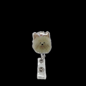 Yorkie, Cute Dogs Badge Reel, tarjetero para médicos, enfermeras, dentista, higienista dental, asistente dental