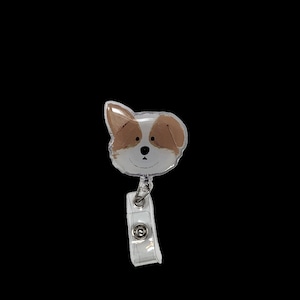 Corgi, Cute Dogs Badge Reel, tarjetero para médicos, enfermeras, dentista, higienista dental, asistente dental