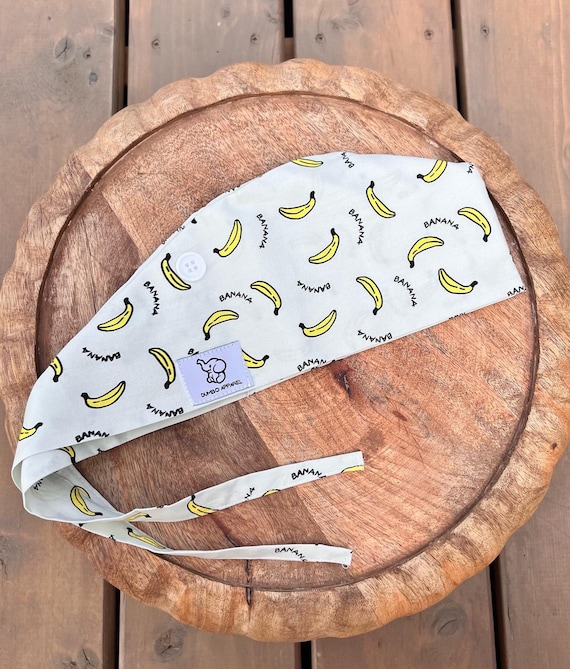Banana Cotton Scrub Cap|For healthcare workers, dentist, doctor, nurse, dental hygienist, student, dental assistant, vet|shipped from CA