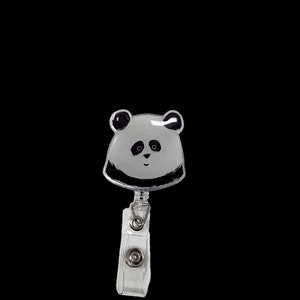 Panda, carrete de insignia de animales lindos, titular de la tarjeta para médicos, enfermeras, dentista, higienista dental, asistente dental