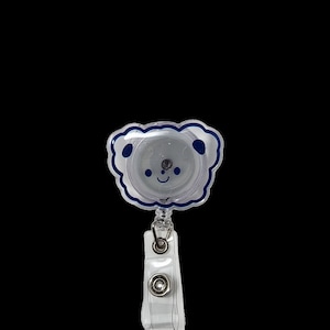Blue Bear Badge Reel, tarjetero para médicos, enfermeras, dentista, higienista dental, asistente dental