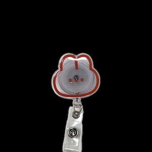 Orange Rabbit Badge Reel, tarjetero para médicos, enfermeras, dentista, higienista dental, asistente dental
