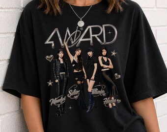 Mamamoo 4Ward Tour Shirt, Kpop Girl Group Concert Tee, Solar Moonbyul Wheein Hwasa Gift, Comfort Colors Shirt