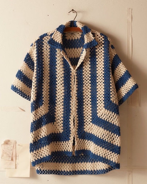 Crochet Shirt, Bode Shirt, Unisex Shirt, Crochet Oversize Crochet Shirt, Bode Shirt, Unisex Shirt, Crochet Oversize
