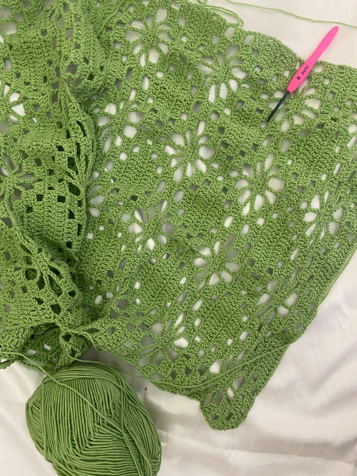 Flower Crochet Sweater Crochet Sweater Crochet Long Sleeve Etsy