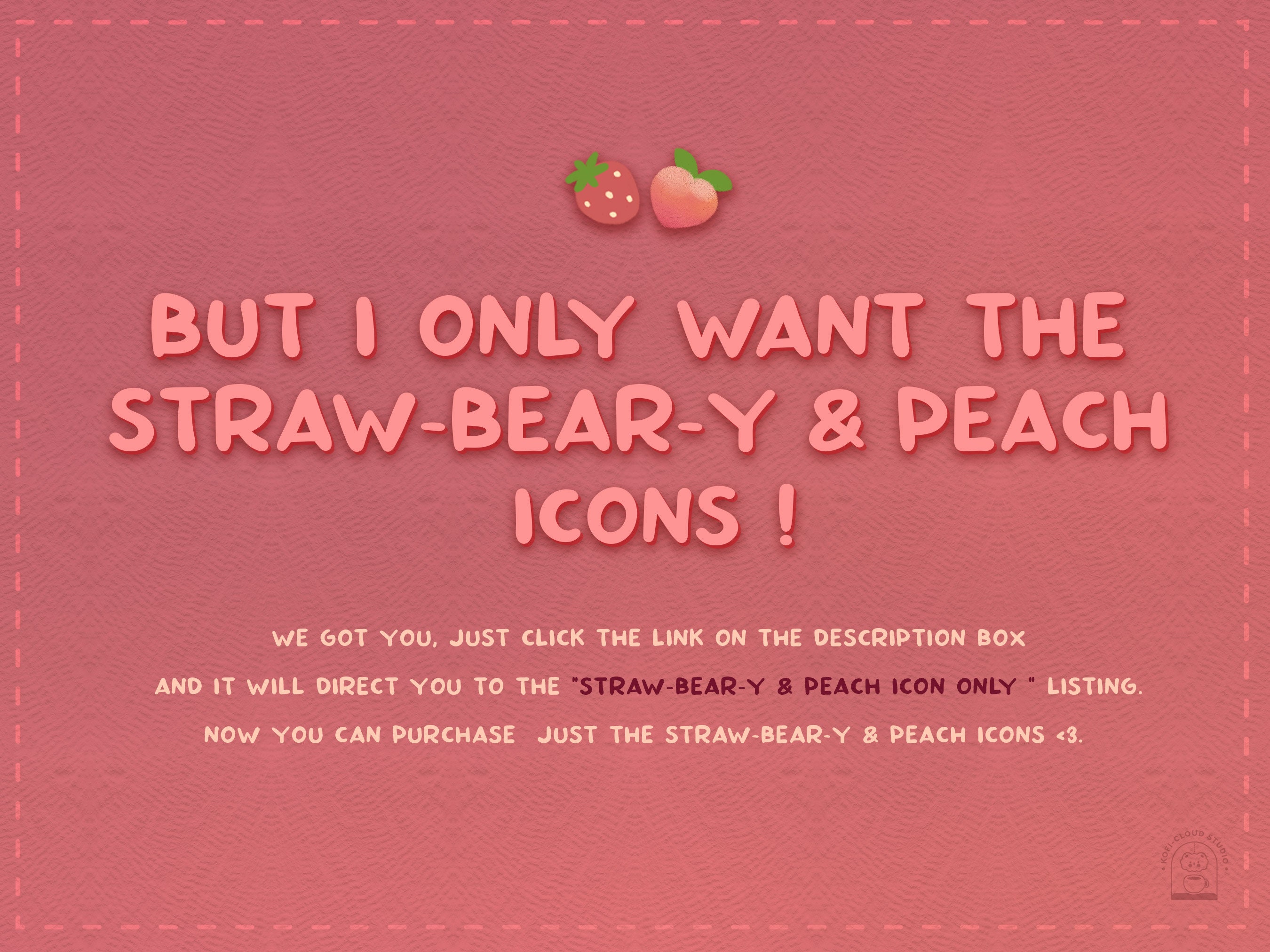 Strawberry Peach Desktop Theme: Wallpaper, Icons (digital Download) - Etsy  Israel, image size:2700x2025