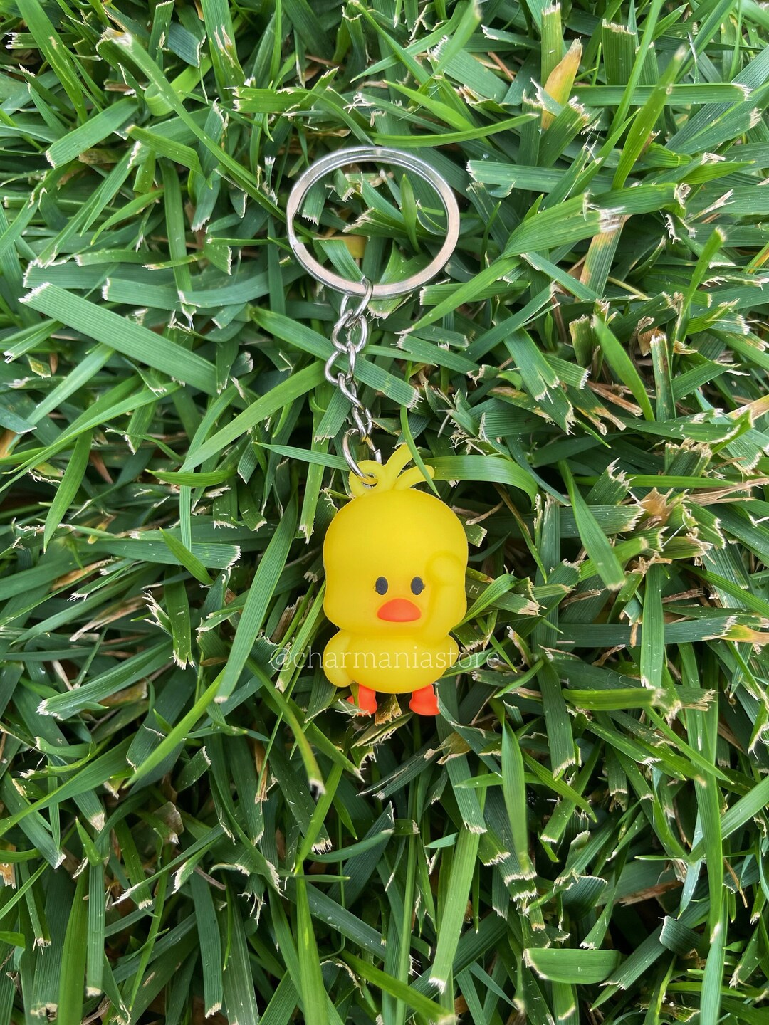 Yellow Duck Keychain Etsy