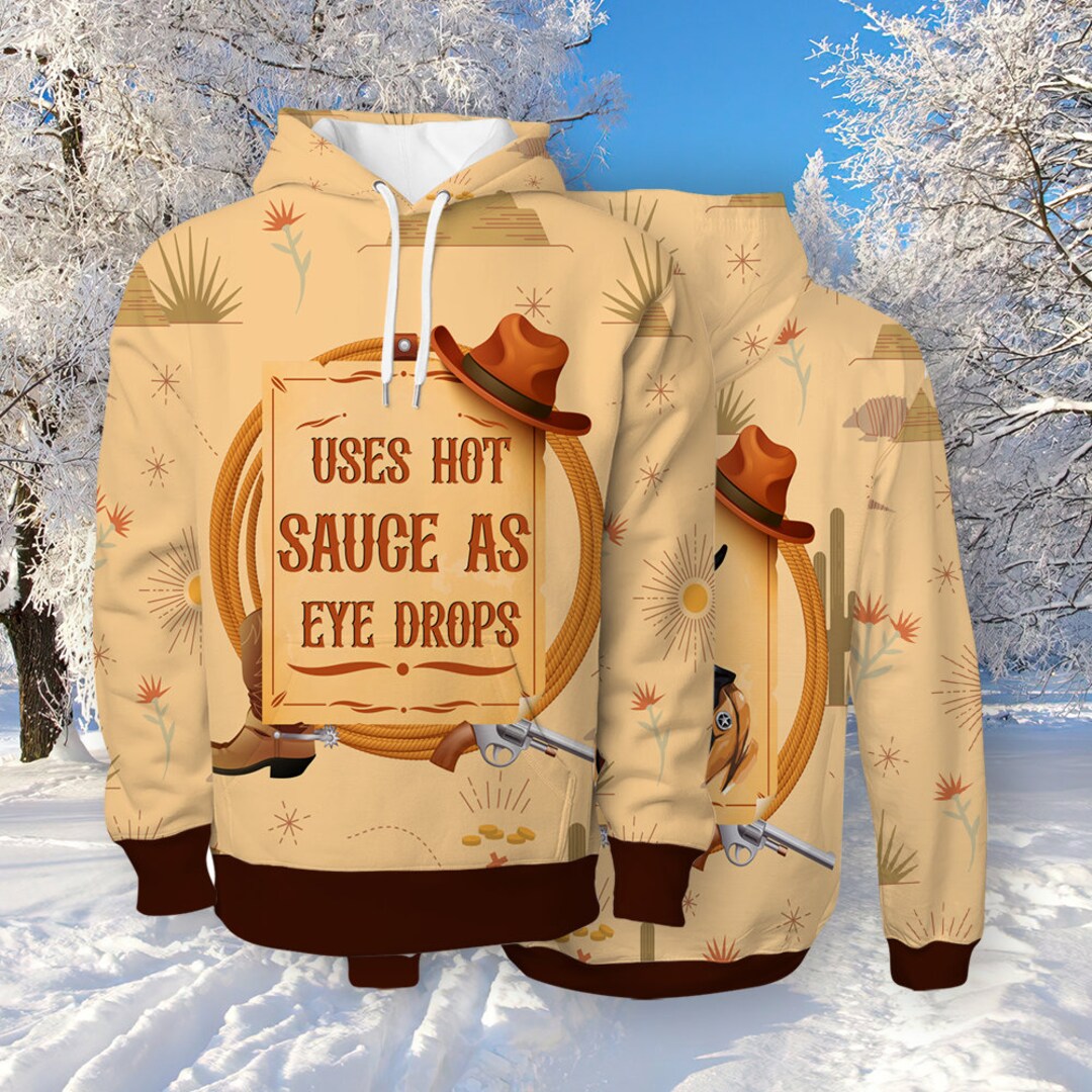 Hoodie Movie 3D Printed Chu Actor Norr Uses Hot Sauce Eye Etsy