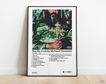 Suicideboys - Sing Me a Lullaby, My Sweet Temptation Album Poster/ Printable Poster / Album Cover Poster/ Music Wall Decor / Album Art