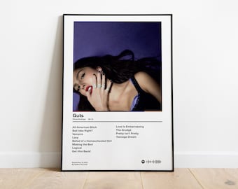 Olivia Rodrigo - GUTS Album Poster/ Printable Poster / Album Cover Poster / Music Gift / Music Wall Decor / Album Art