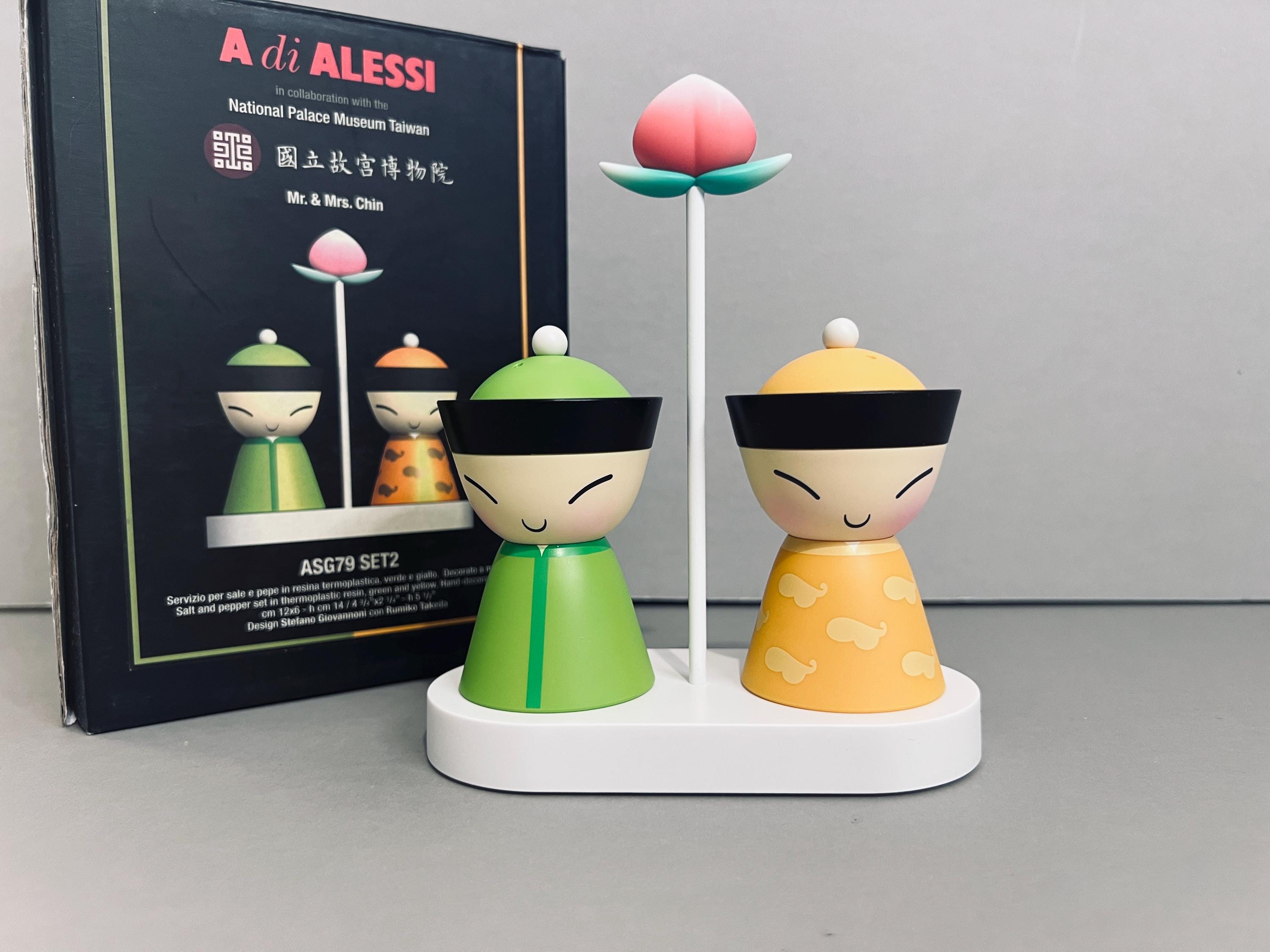 Alessi - Mr and Mrs Chin Salt & Pepper Shakers - Designer