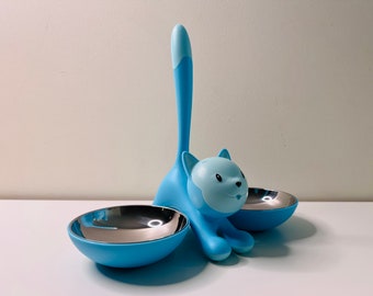 alessi cat bowl in light blue - Miriam Mirri