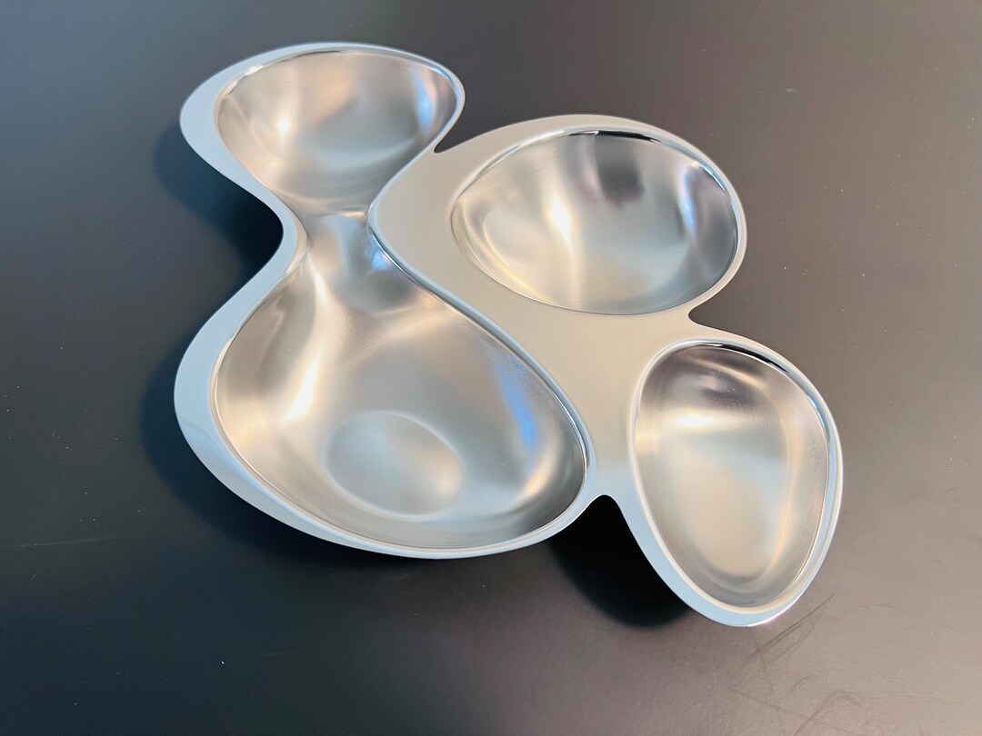 Bol 6 Sections Alessi TK03 Super Star - Acier Inox Poli - Neuf - Fabriqué En Italie