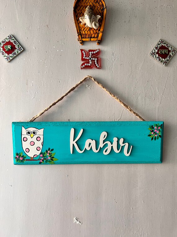 Customised Kids Name Plate Etsy