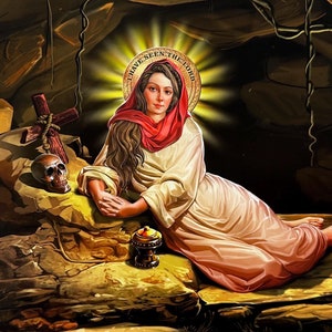 St Mary Magdalene Print | Catholic Art Print