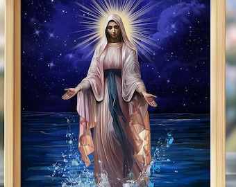 Our lady Star of the Sea| Stella Maris Catholic Art Print