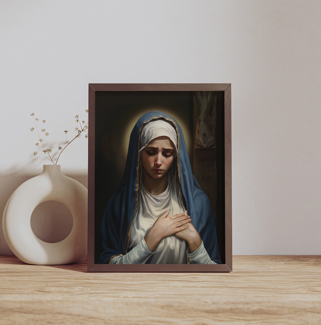 Our Lady of Sorrows Print | Catholic Art Print - Etsy