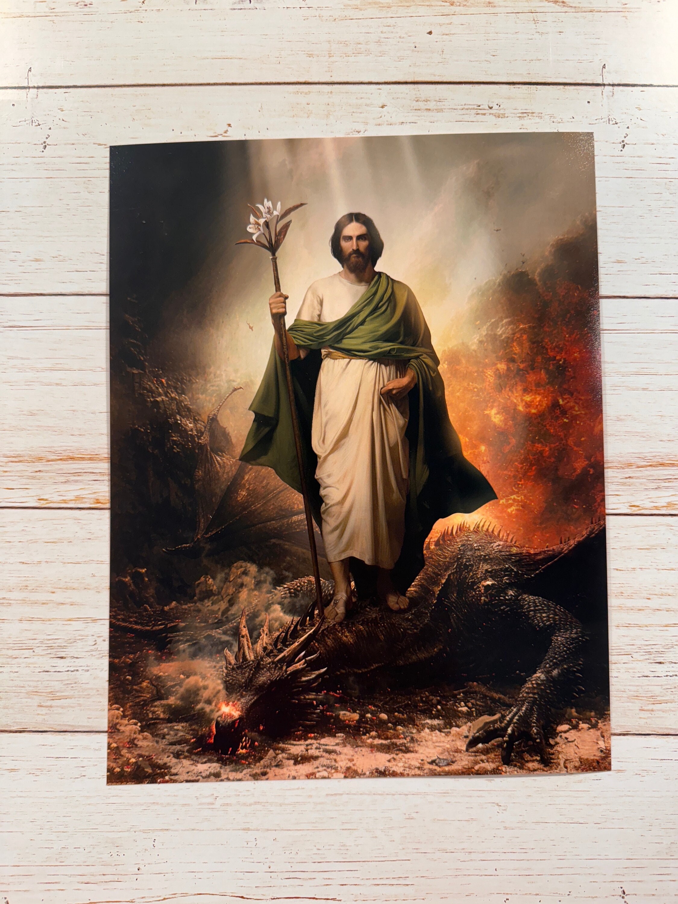 St Joseph Terror of Demons Print | Catholic Art - Etsy