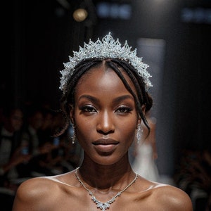 Handmade Luxury Crystal Bridal Crown - Elegant Pearl & Zircon Royal Wedding Tiara, Gift For Her, Wedding Gift