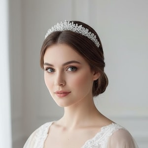 Luxury Zirconia Bridal Tiara - Crystal Wedding Crown, Elegant Bride Headpiece for Special Occasions